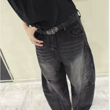 Black jeans ultra wide